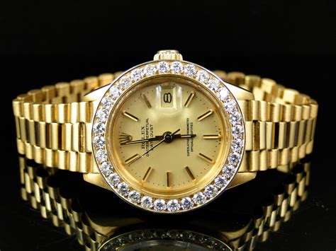 rolex womens gold watch|Pre.